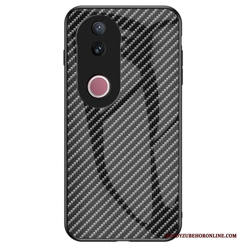 Hülle Vivo V50 5g Gehärtetes Glas In Carbonfaser-optik