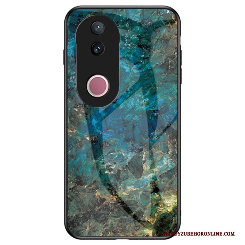 Hülle Vivo V50 5g Gehärtetes Glas In Marmoroptik