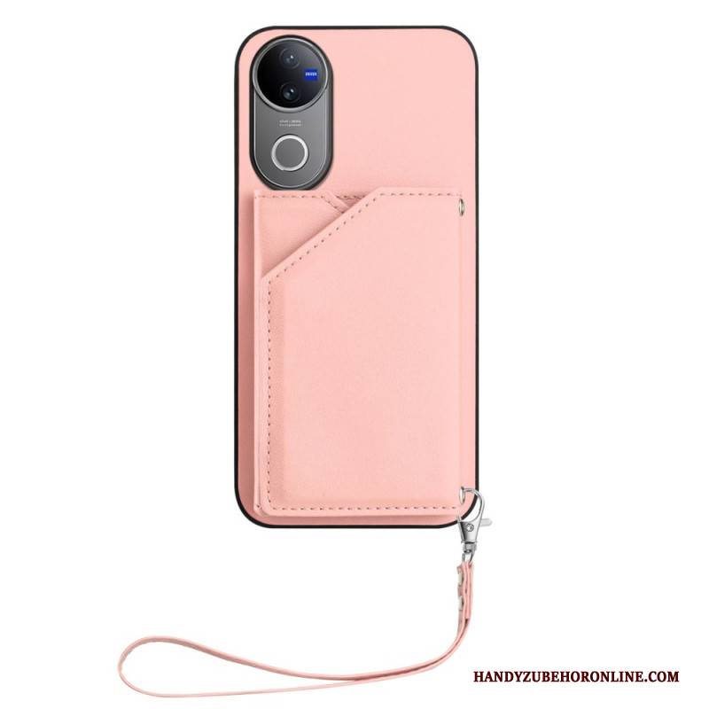 Hülle Vivo V50 5g Handyhülle Kartenhalter Und Lanyard