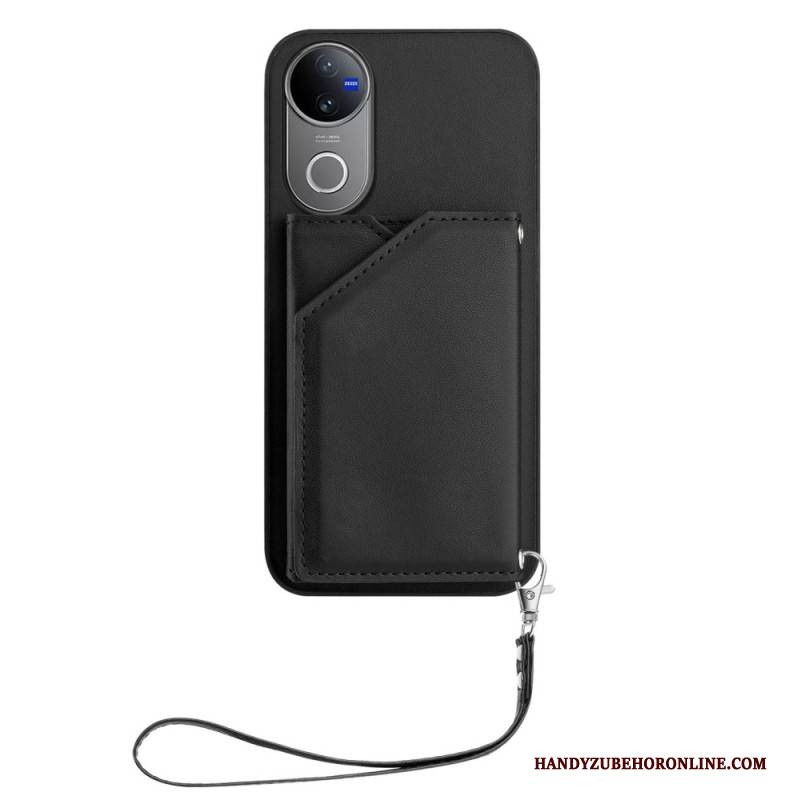 Hülle Vivo V50e 5g Handyhülle Kartenhalter Mit Umhängeband