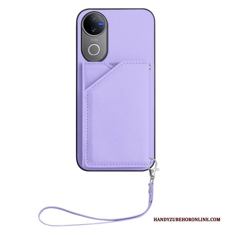 Hülle Vivo V50e 5g Handyhülle Kartenhalter Mit Umhängeband