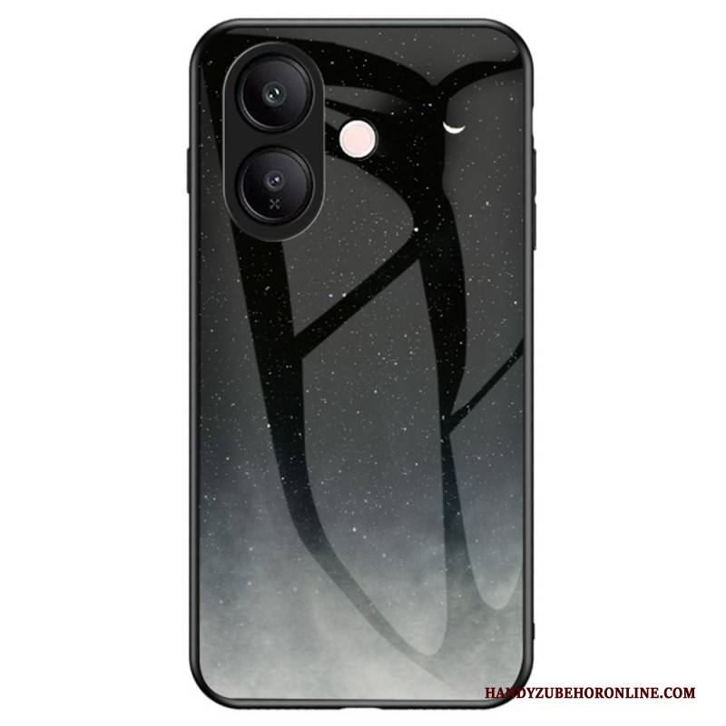 Hülle Vivo V60 Lite Handyhülle Himmelblaues Gehärtetes Glas