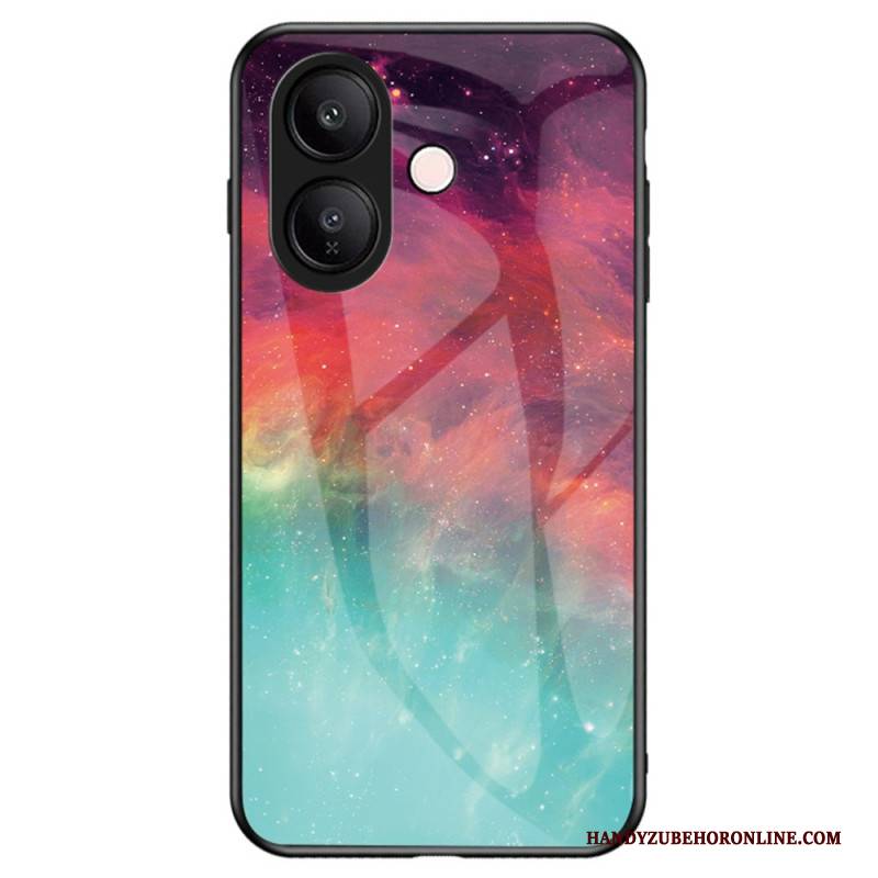 Hülle Vivo V60 Lite Handyhülle Himmelblaues Gehärtetes Glas