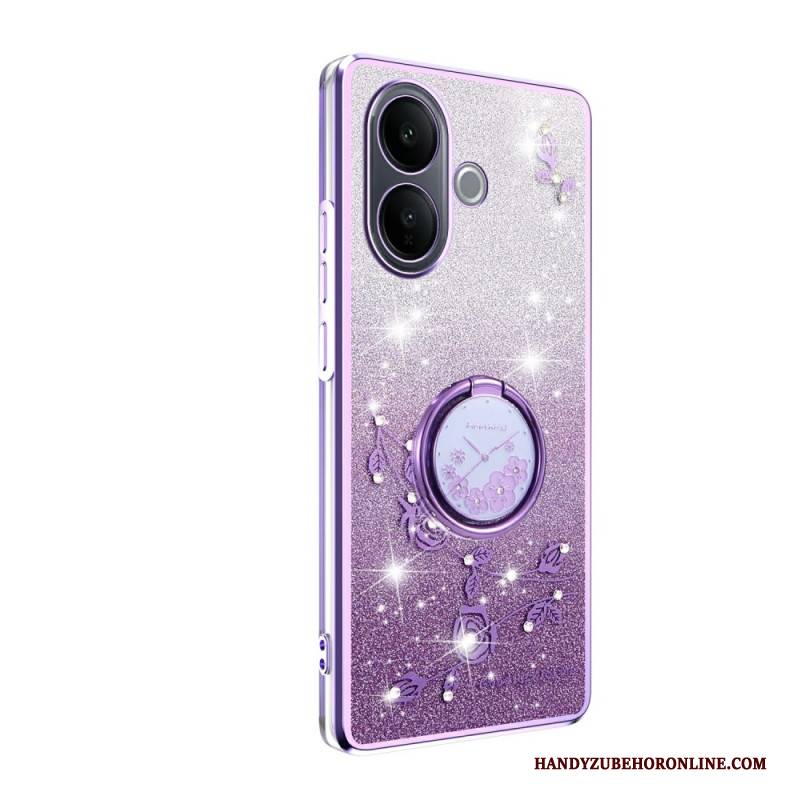 Hülle Vivo V60 Lite Handyhülle Mit Ringhalter Und Farbverlauf-pailletten