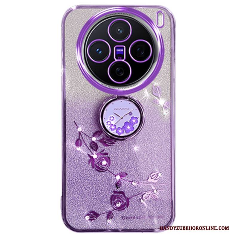 Hülle Vivo X200 Glitzernder Blumenständer