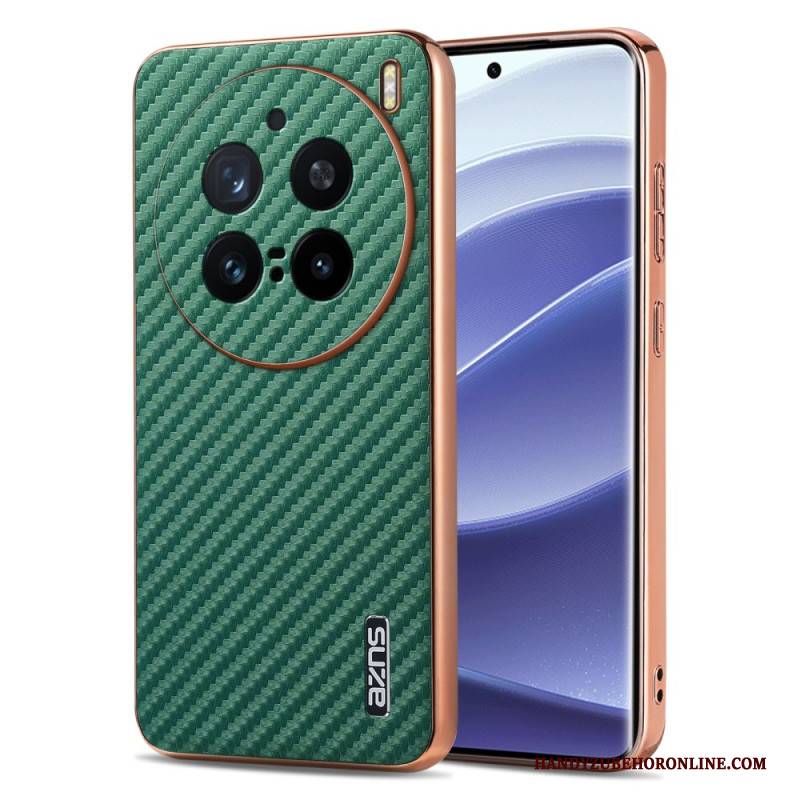 Hülle Vivo X200 Pro Handyhülle Geldbörse Mit Reißverschluss Aus Kohlefaser