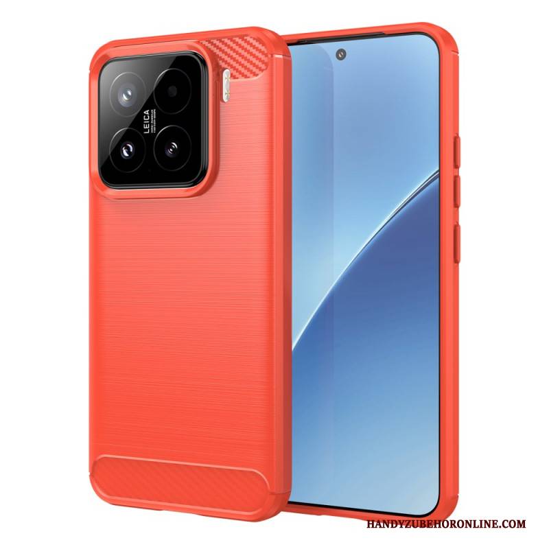 Hülle Xiaomi 15 Handyhülle Gebürstete Carbonfaser