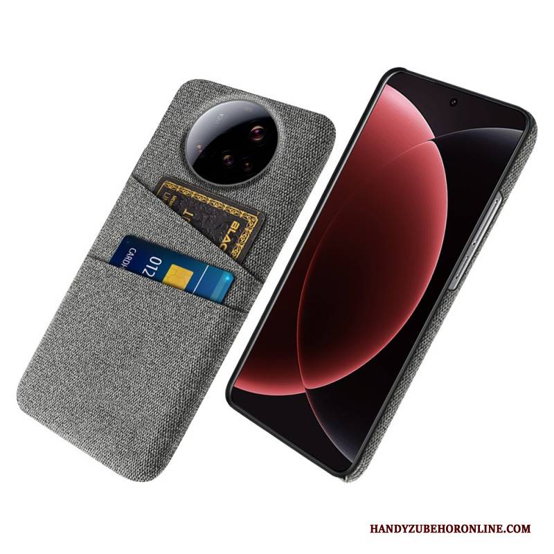 Hülle Xiaomi 15 Ultra Handyhülle Doppelkartenhalter Aus Stoff