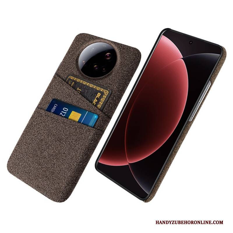 Hülle Xiaomi 15 Ultra Handyhülle Doppelkartenhalter Aus Stoff