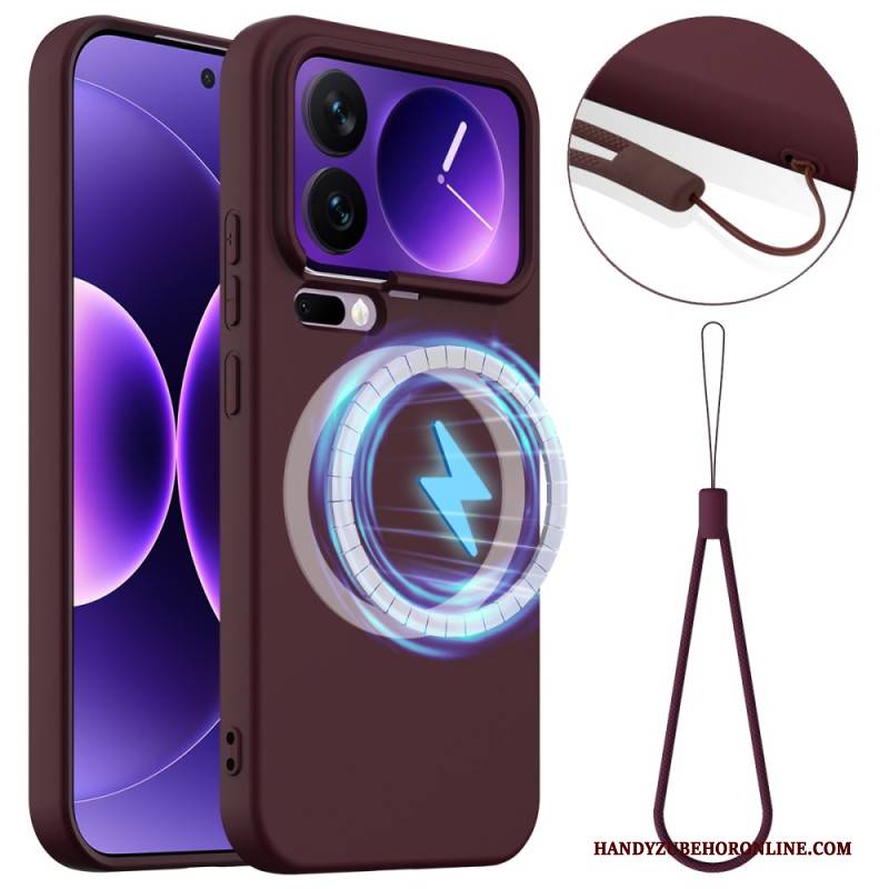 Hülle Xiaomi 17 Pro Handyhülle Magnetband Aus Flüssigem Silikon