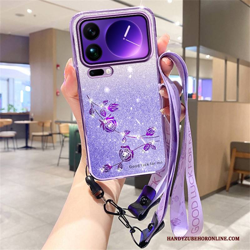 Hülle Xiaomi 17 Pro Handyhülle Strasssteine Mit Bändern