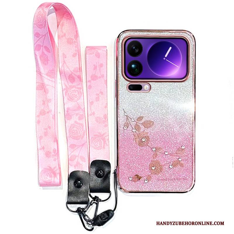 Hülle Xiaomi 17 Pro Handyhülle Strasssteine Mit Bändern