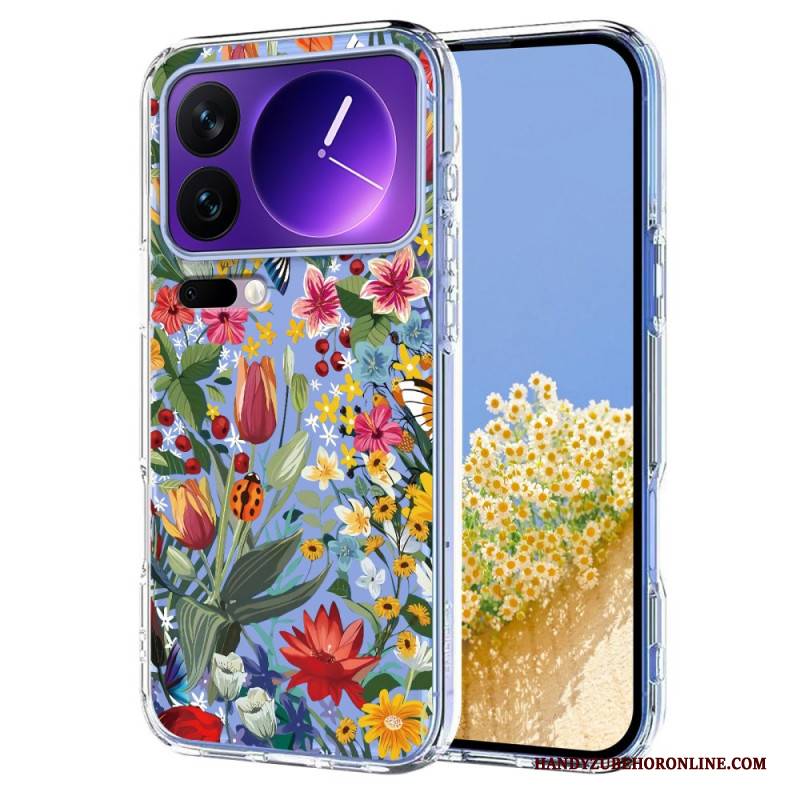 Hülle Xiaomi 17 Pro Handyhülle Transparente Schmetterlinge Und Blumen