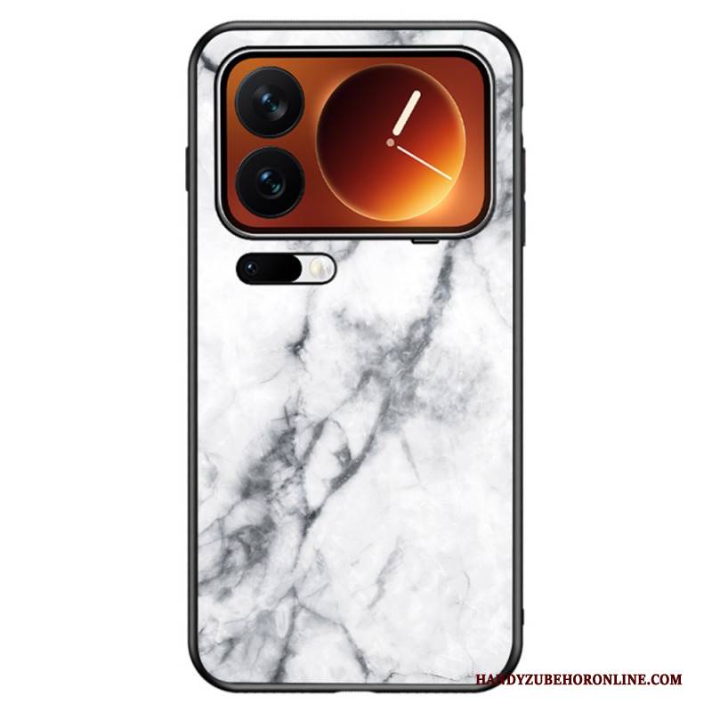 Hülle Xiaomi 17 Pro Marmormuster Aus Gehärtetem Glas
