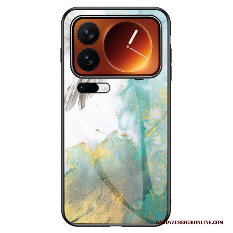 Hülle Xiaomi 17 Pro Marmormuster Aus Gehärtetem Glas