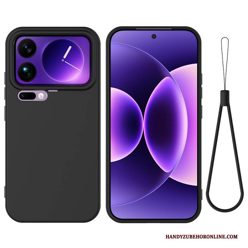 Hülle Xiaomi 17 Pro Max Flüssigsilikon Mit Lanyard