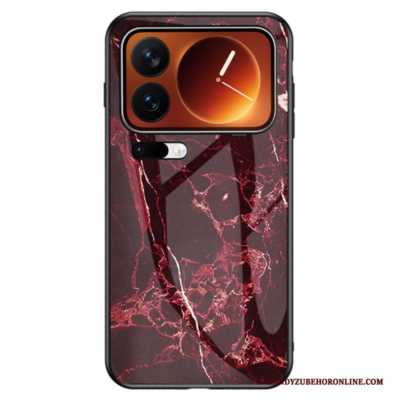 Hülle Xiaomi 17 Pro Max Gehärtetes Glas Mit Marmormuster