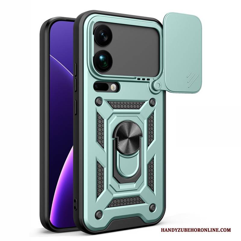 Hülle Xiaomi 17 Pro Max Handyhülle Schiebebare Kameraabdeckung Ständer