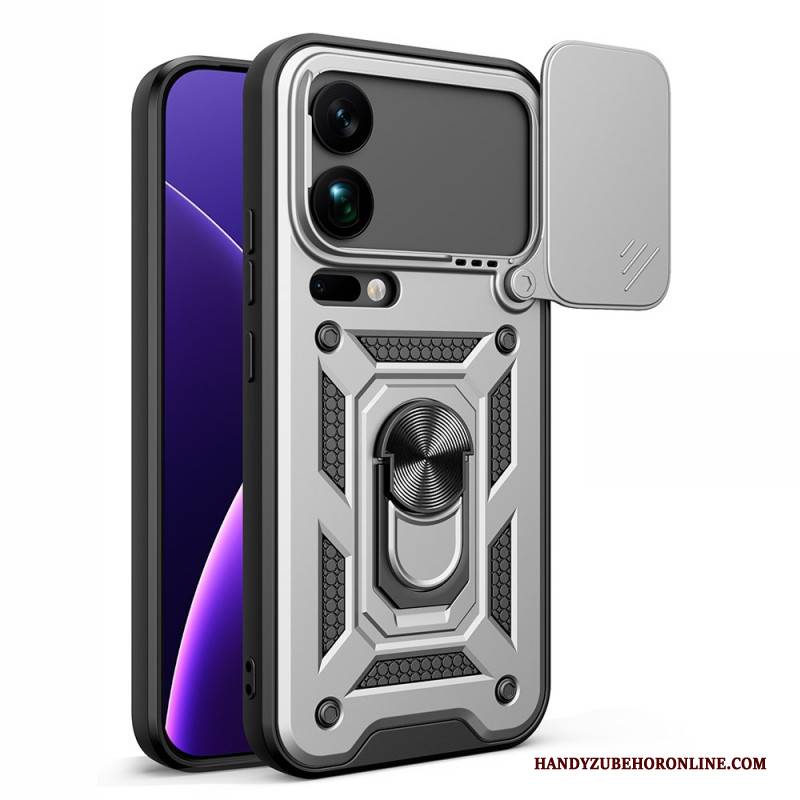 Hülle Xiaomi 17 Pro Max Handyhülle Schiebebare Kameraabdeckung Ständer