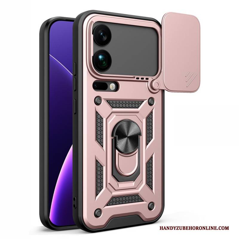 Hülle Xiaomi 17 Pro Max Handyhülle Schiebebare Kameraabdeckung Ständer