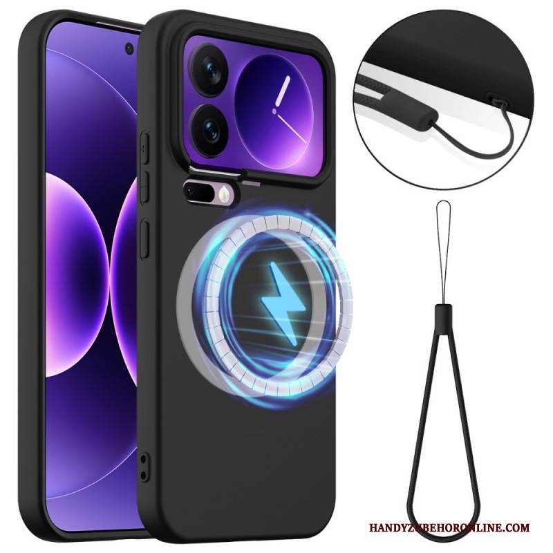 Hülle Xiaomi 17 Pro Max Handyhülle Silikonmagnetverschluss Mit Trageband