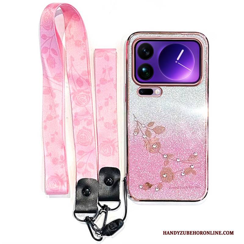 Hülle Xiaomi 17 Pro Max Handyhülle Strasssteine Und Lanyard Von Kadem