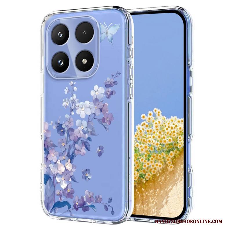 Hülle Xiaomi 17 Schmetterlinge Und Blumen