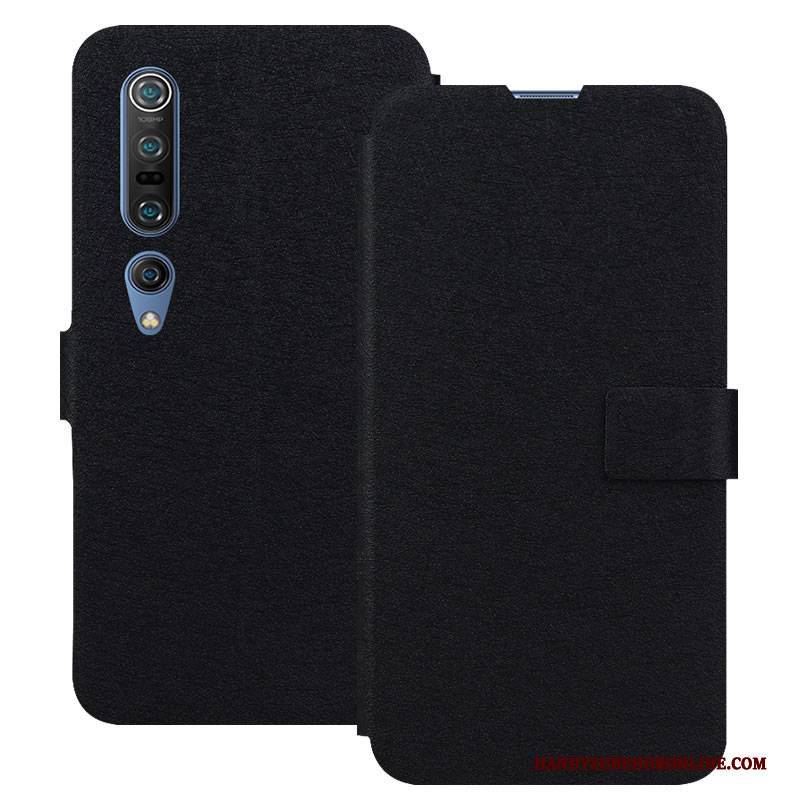 Hülle Xiaomi Mi 10 Pro Folio Handyhüllen Blau, Case Xiaomi Mi 10 Pro Weiche Anti-sturz Mini