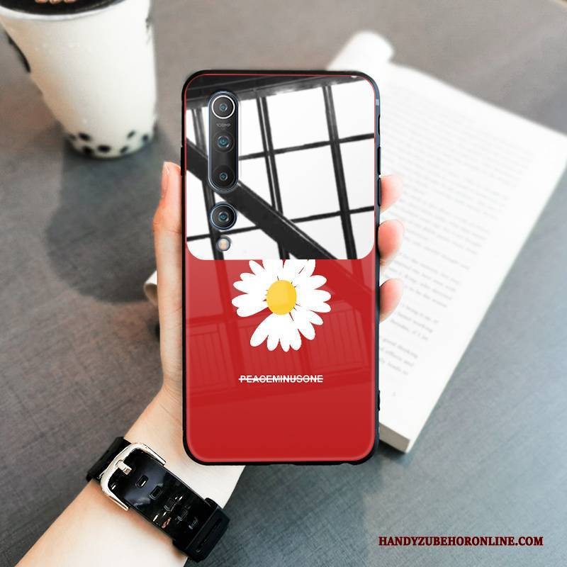 Hülle Xiaomi Mi 10 Silikon Handyhüllen Rot, Case Xiaomi Mi 10 Taschen Netto Rot Kosmetik