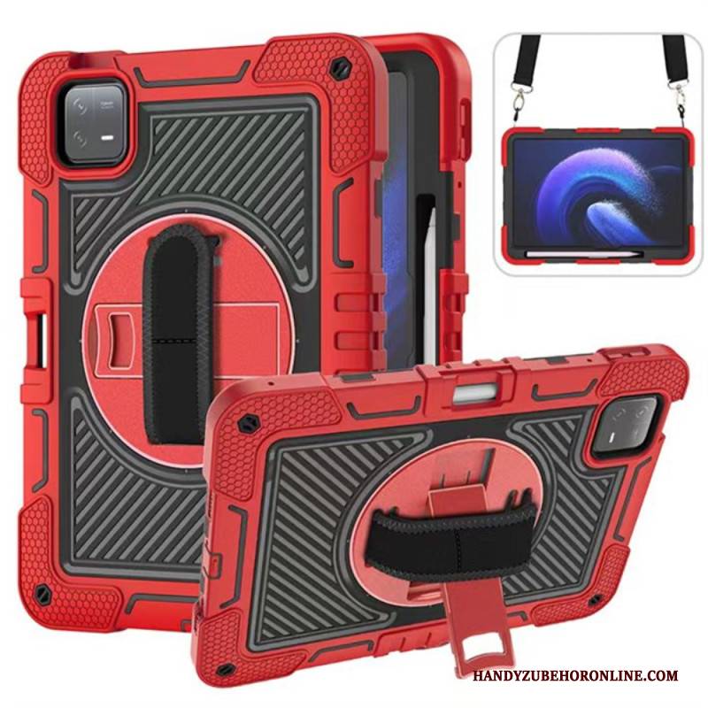 Hülle Xiaomi Pad 6 Pro Handyhülle Extrem Widerstandsfähig Mit Schultergurt
