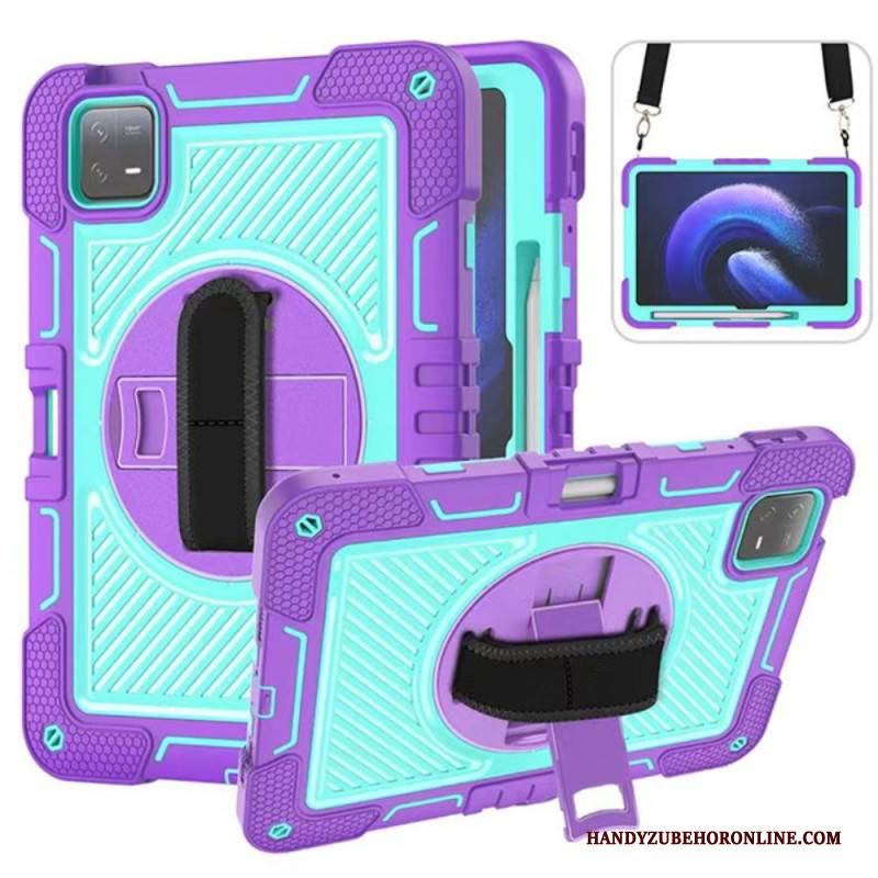 Hülle Xiaomi Pad 6 Pro Handyhülle Extrem Widerstandsfähig Mit Schultergurt