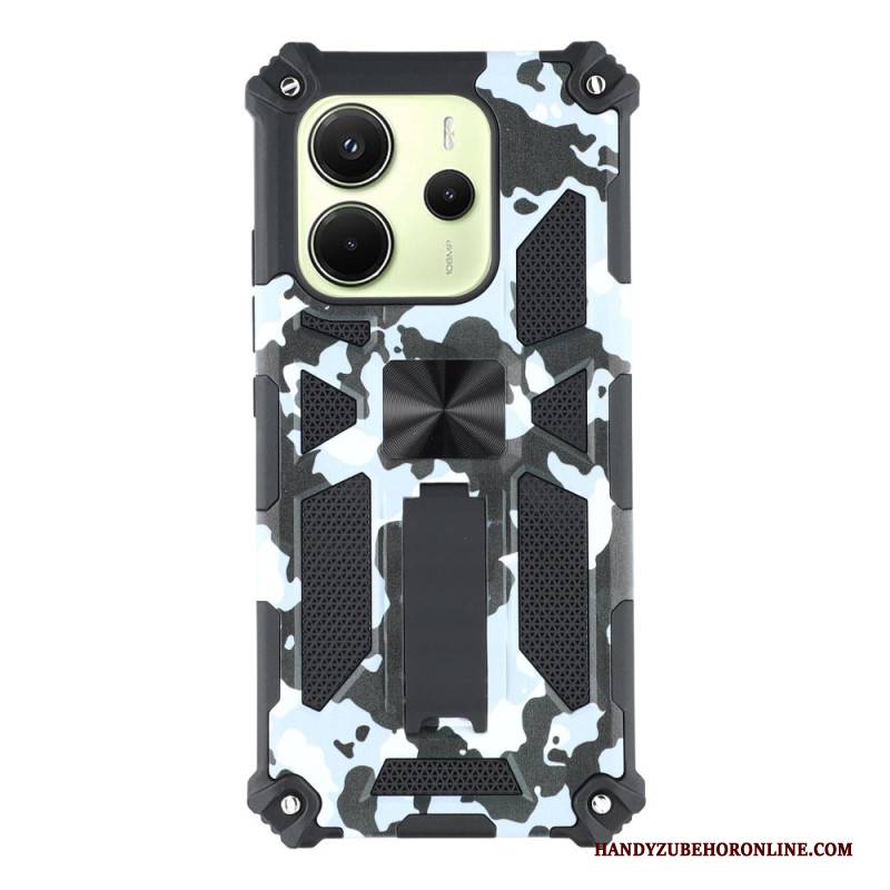 Hülle Xiaomi Redmi Note 14 5g Robust Mit Integriertem Ständer Tarnmuster