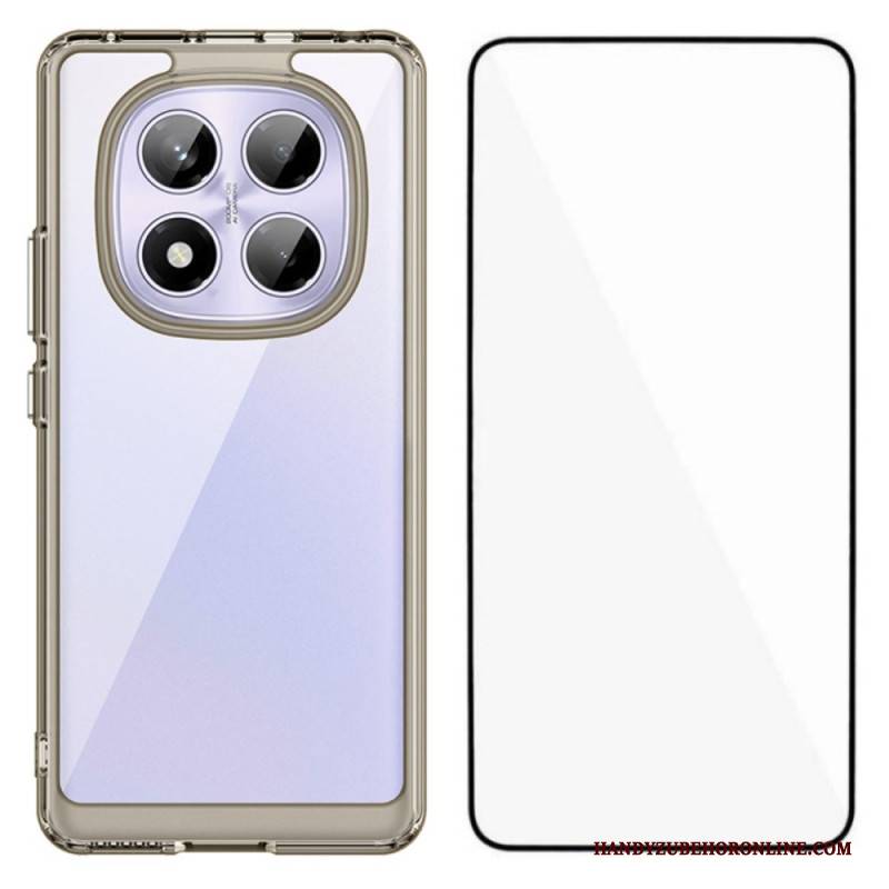 Hülle Xiaomi Redmi Note 14 Pro 4g Hybrid Mit Displayschutz Aus Gehärtetem Glas