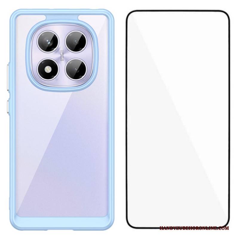 Hülle Xiaomi Redmi Note 14 Pro 4g Hybrid Mit Displayschutz Aus Gehärtetem Glas