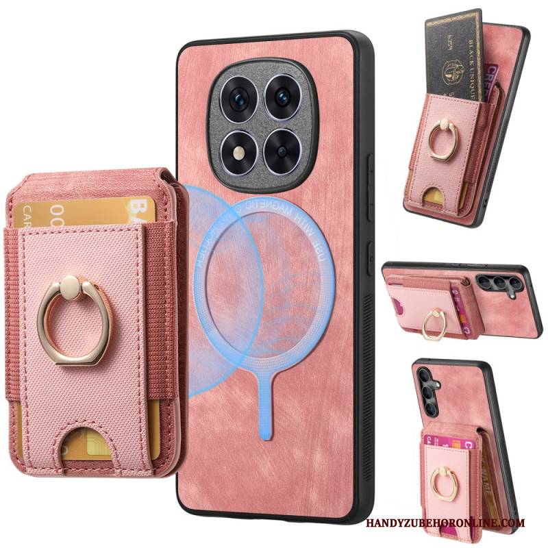 Hülle Xiaomi Redmi Note 14 Pro 5g Magnetischer Kartenhalter Mit Vertikaler Klappe