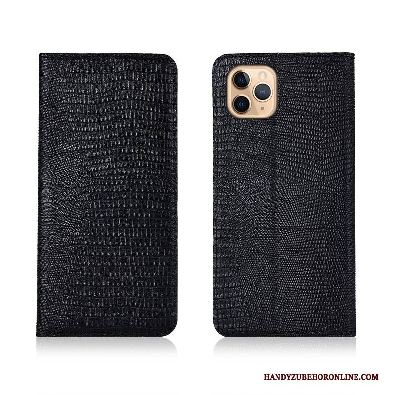 Hülle iPhone 11 Pro Leder Handyhüllen Anti-sturz, Case iPhone 11 Pro Folio Dunkelblau