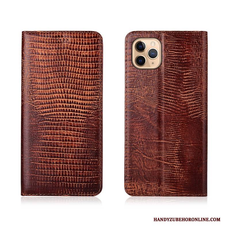 Hülle iPhone 11 Pro Leder Handyhüllen Anti-sturz, Case iPhone 11 Pro Folio Dunkelblau