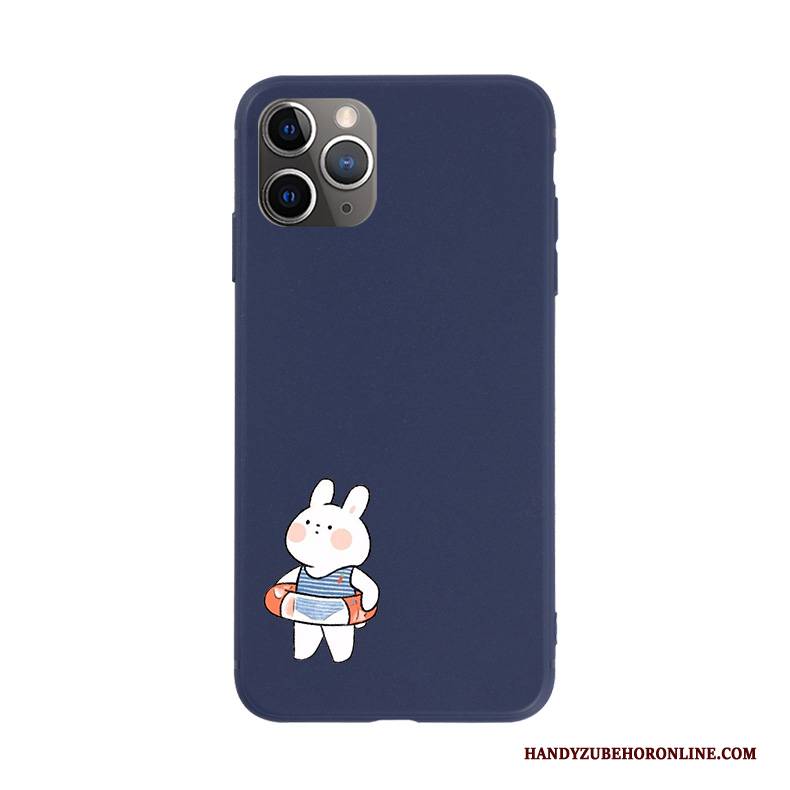 Hülle iPhone 11 Pro Max Weiche Blau Nette, Case iPhone 11 Pro Max Silikon Handyhüllen Häschen