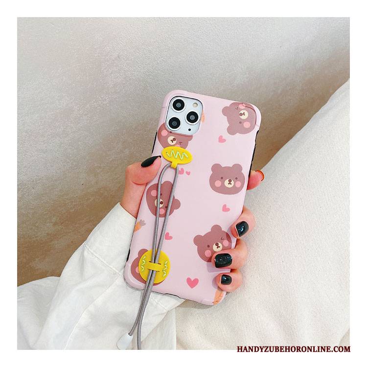 Hülle iPhone 11 Pro Silikon Nette Anti-sturz, Case iPhone 11 Pro Karikatur Handyhüllen Rosa