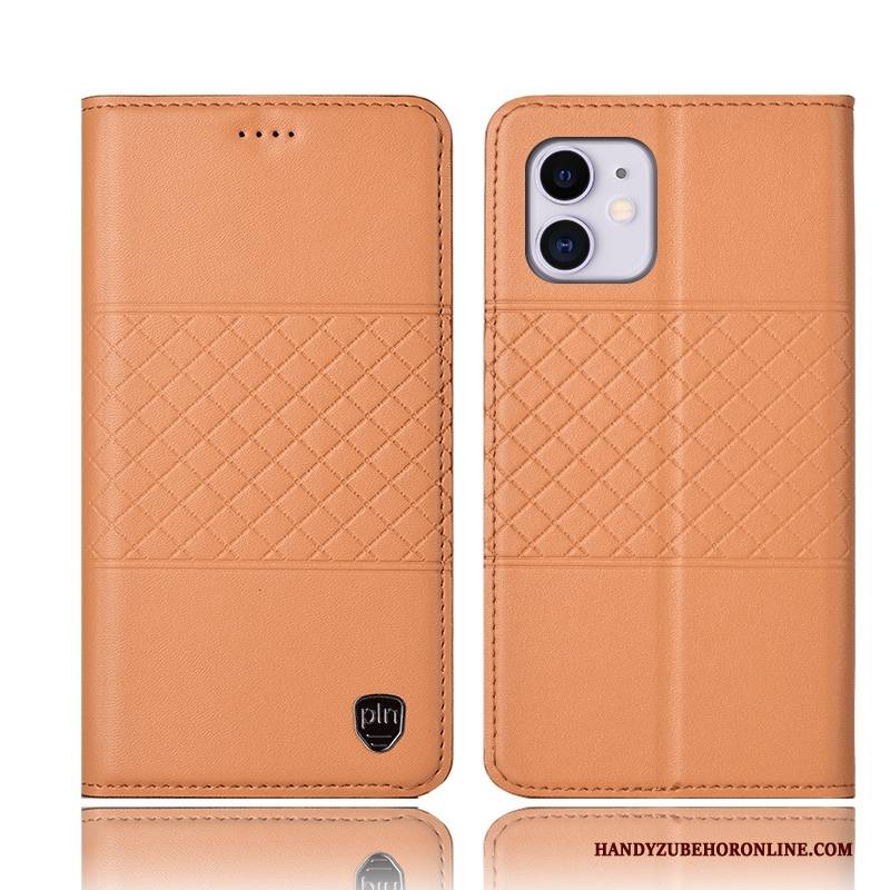 Hülle iPhone 11 Schutz Gelb Handyhüllen, Case iPhone 11 Folio Anti-sturz