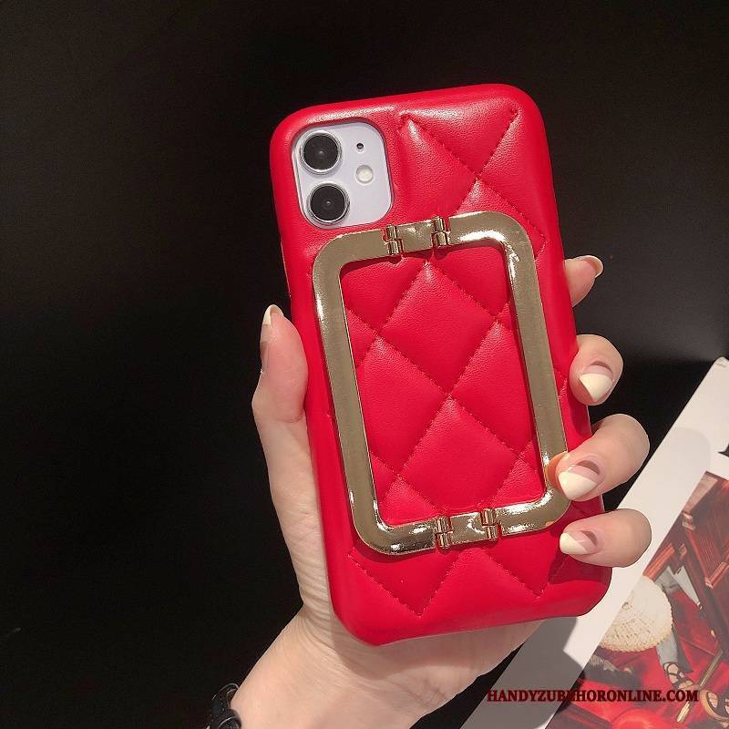 Hülle iPhone 12 Metall Grün Persönlichkeit, Case iPhone 12 Schutz Handyhüllen Schnalle