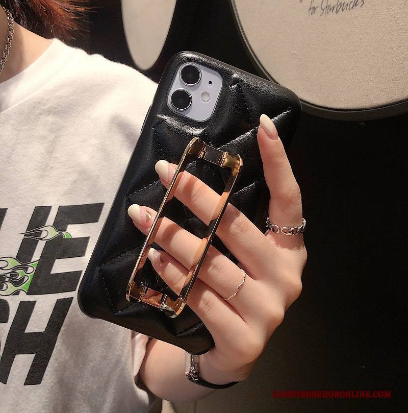 Hülle iPhone 12 Metall Grün Persönlichkeit, Case iPhone 12 Schutz Handyhüllen Schnalle