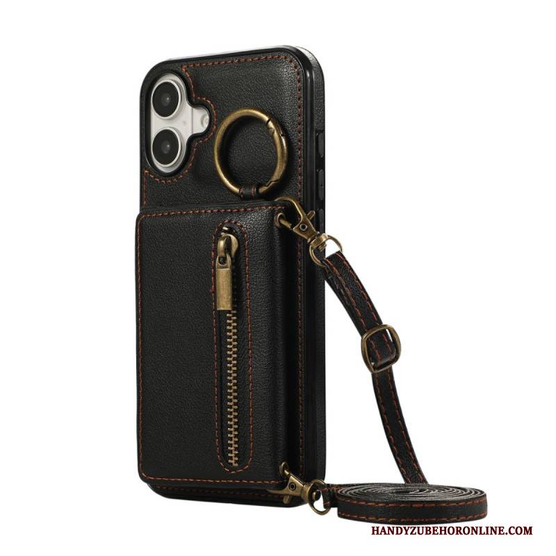 Hülle iPhone 17 Brieftasche Mit Reißverschluss