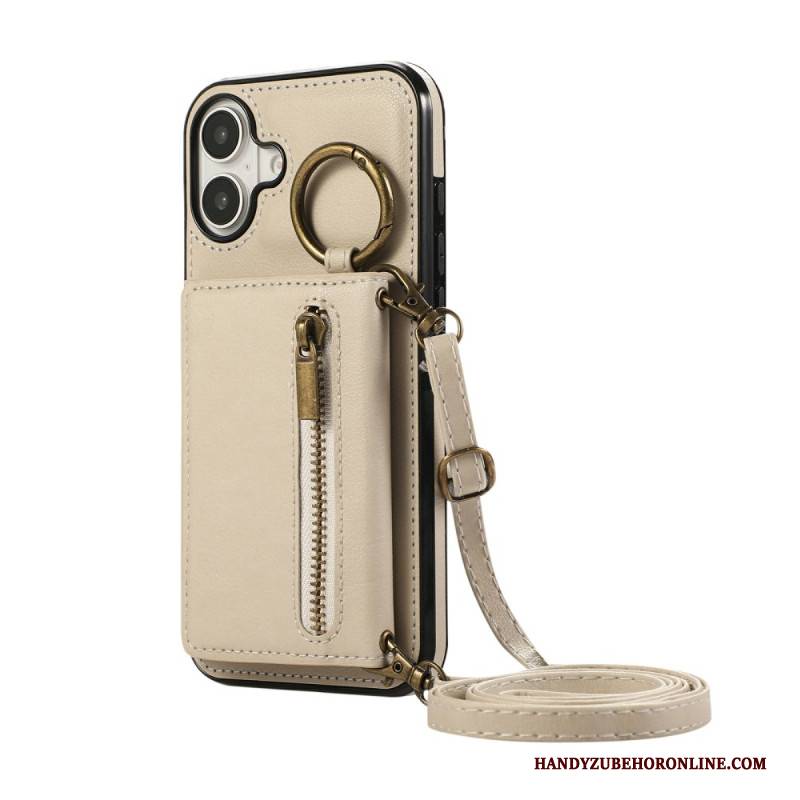 Hülle iPhone 17 Brieftasche Mit Reißverschluss