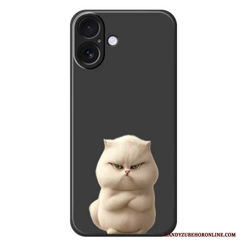 Hülle iPhone 17 Handyhülle Flüssigsilikon Wütende Katze