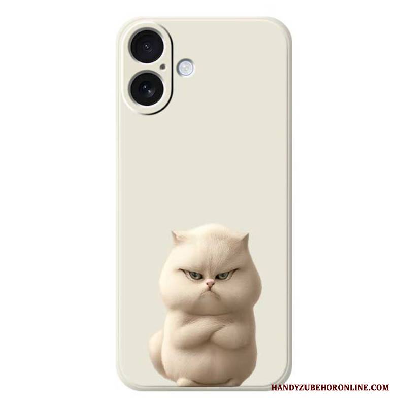 Hülle iPhone 17 Handyhülle Flüssigsilikon Wütende Katze