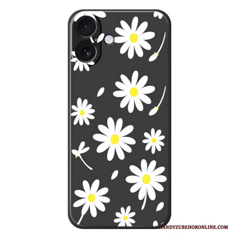 Hülle iPhone 17 Handyhülle Gänseblümchen Aus Flüssigsilikon