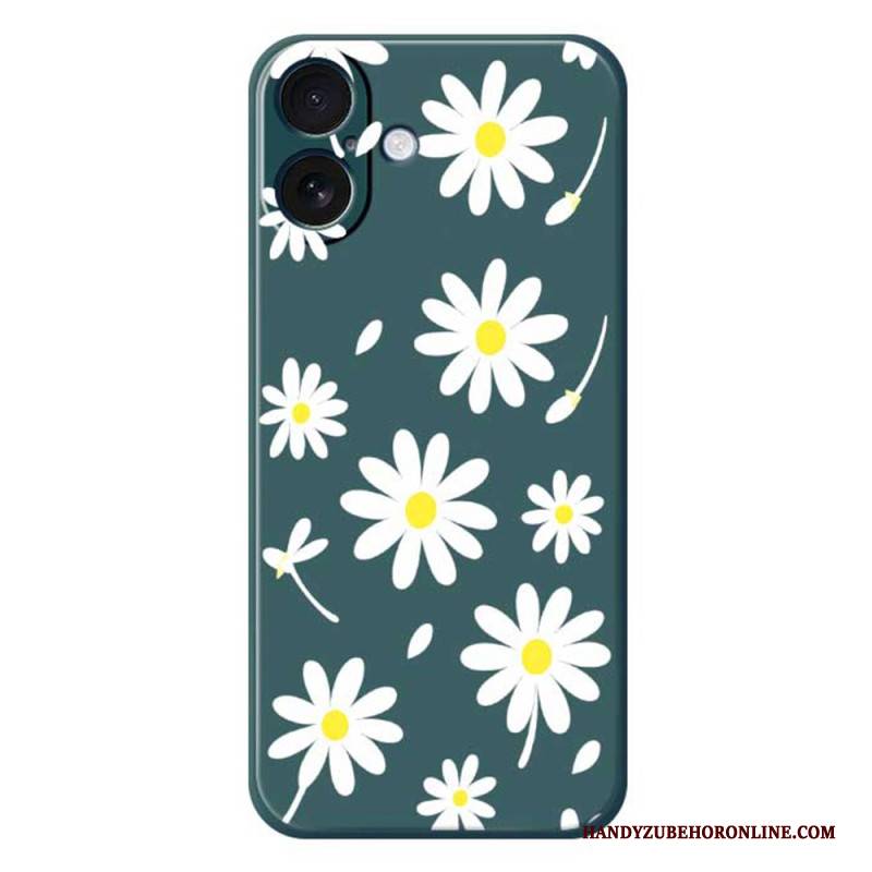 Hülle iPhone 17 Handyhülle Gänseblümchen Aus Flüssigsilikon