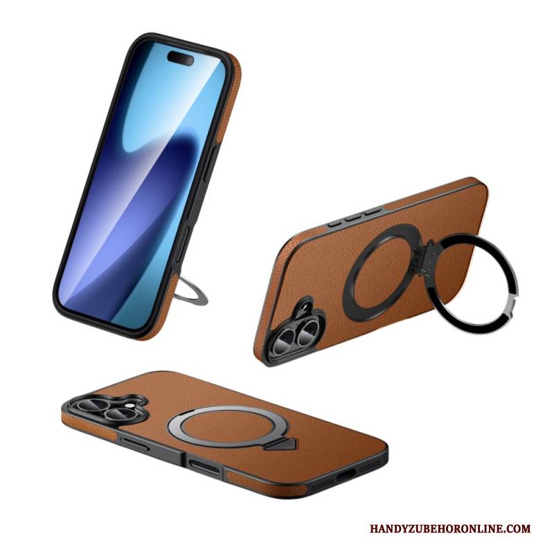 Hülle iPhone 17 Magsafe Kompatibel Mit Leder Und Ständer