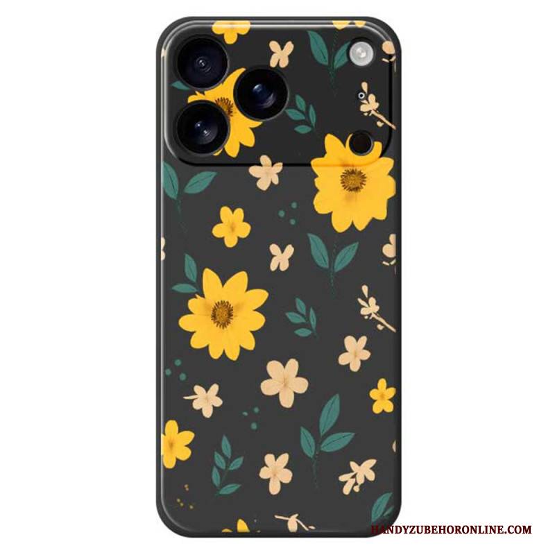 Hülle iPhone 17 Pro Flüssigsilikon-gänseblümchen